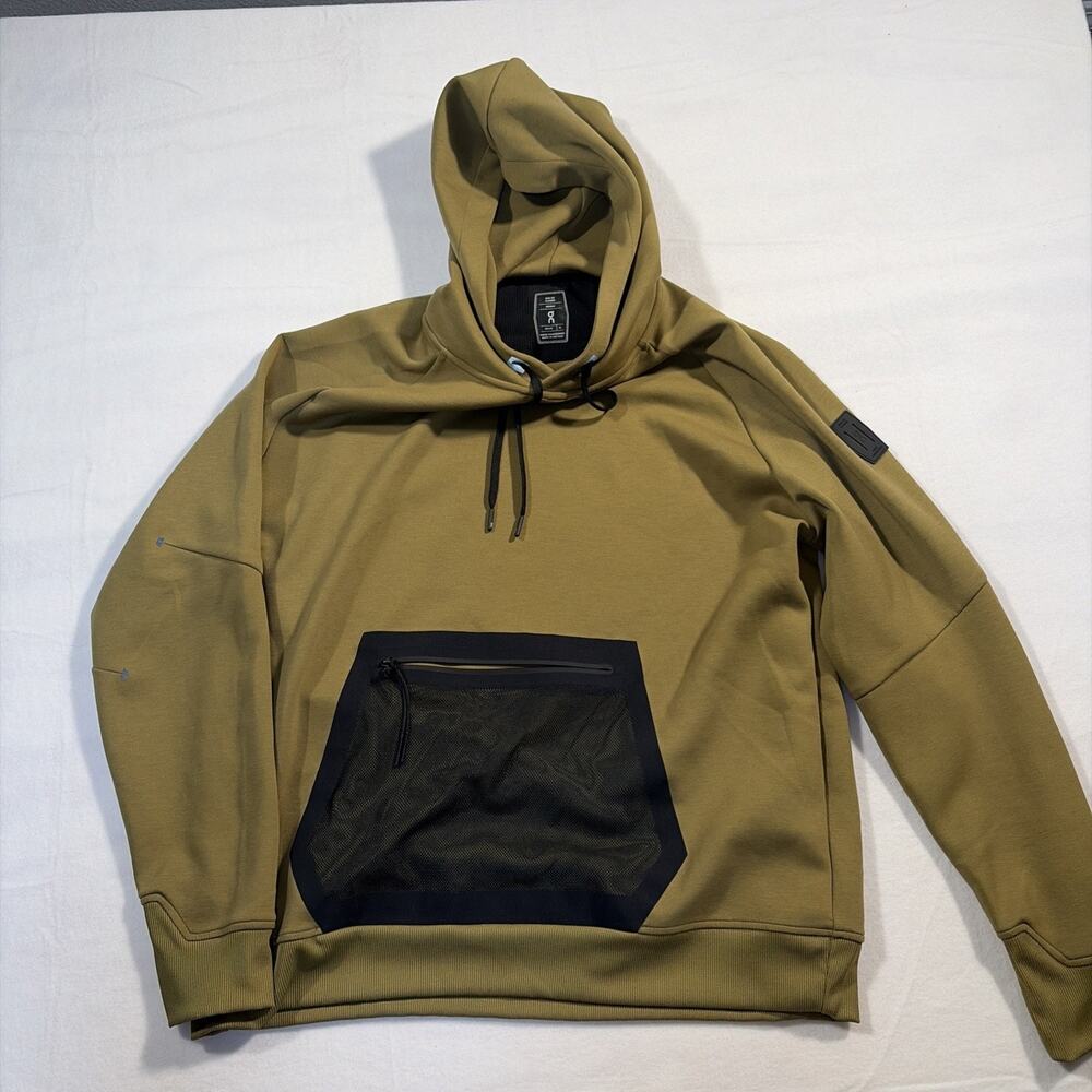 On Running Mesh-Pocket Drawstring Hoodie Men Pullover Medium On Cloud Athletic